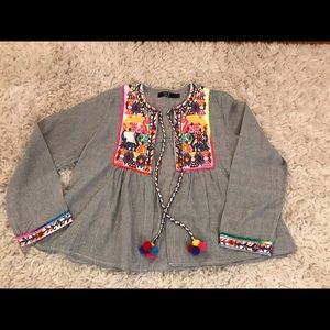 Paper Heart Bohemian Tribal Bright Colorful Shirt